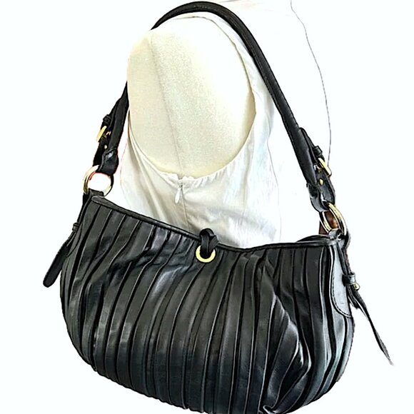 Paolo Masi Italian Designer Leather Hobo Shoulder Bag Adjustable Strap Vintage - Picture 3 of 9